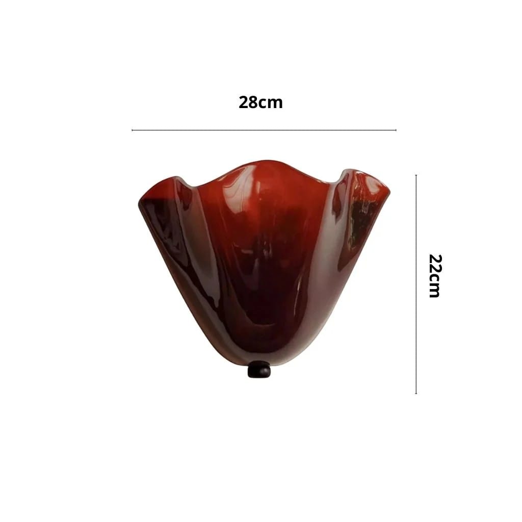 Vintage Shell Glossy Glass Wall Light Boldenn