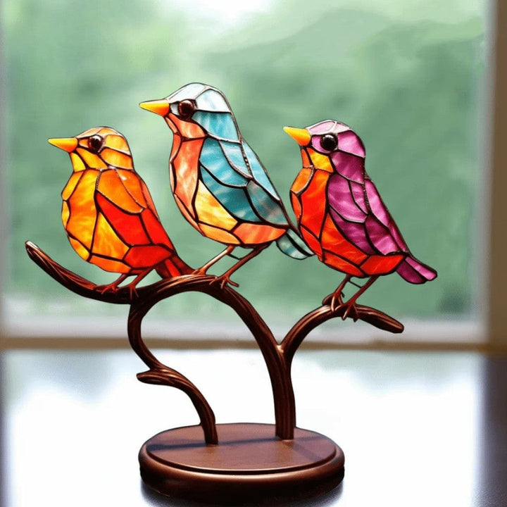 VitraBird Retro Colorful Bird Ornament Boldenn
