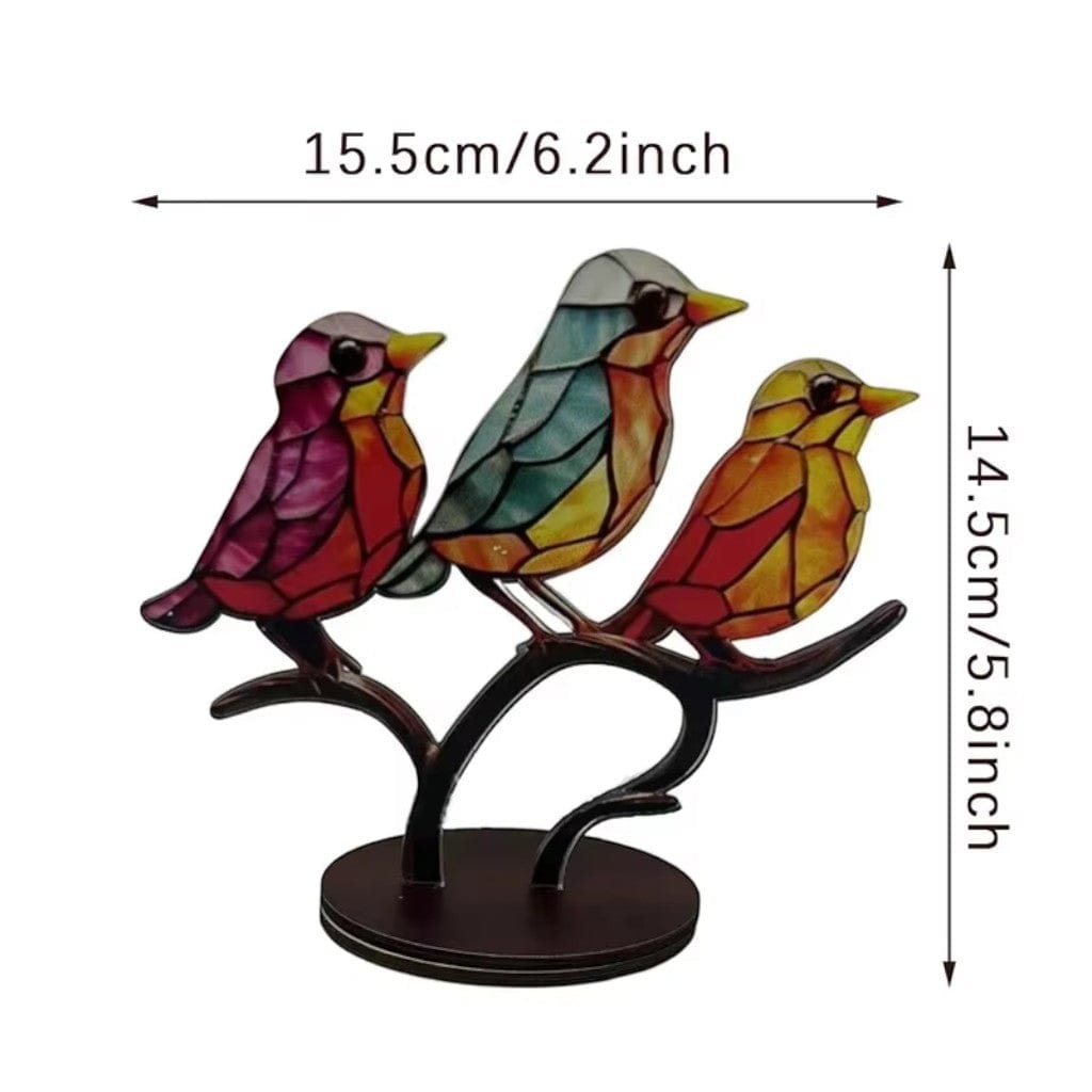 VitraBird Retro Colorful Bird Ornament Boldenn