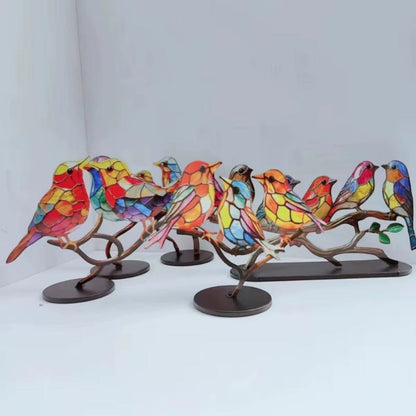 VitraBird Retro Colorful Bird Ornament Boldenn