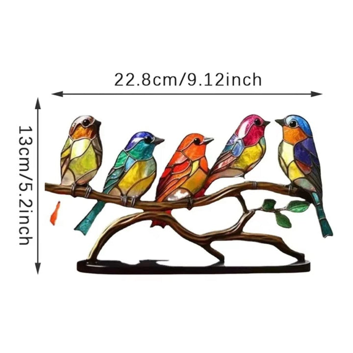 VitraBird Retro Colorful Bird Ornament Boldenn