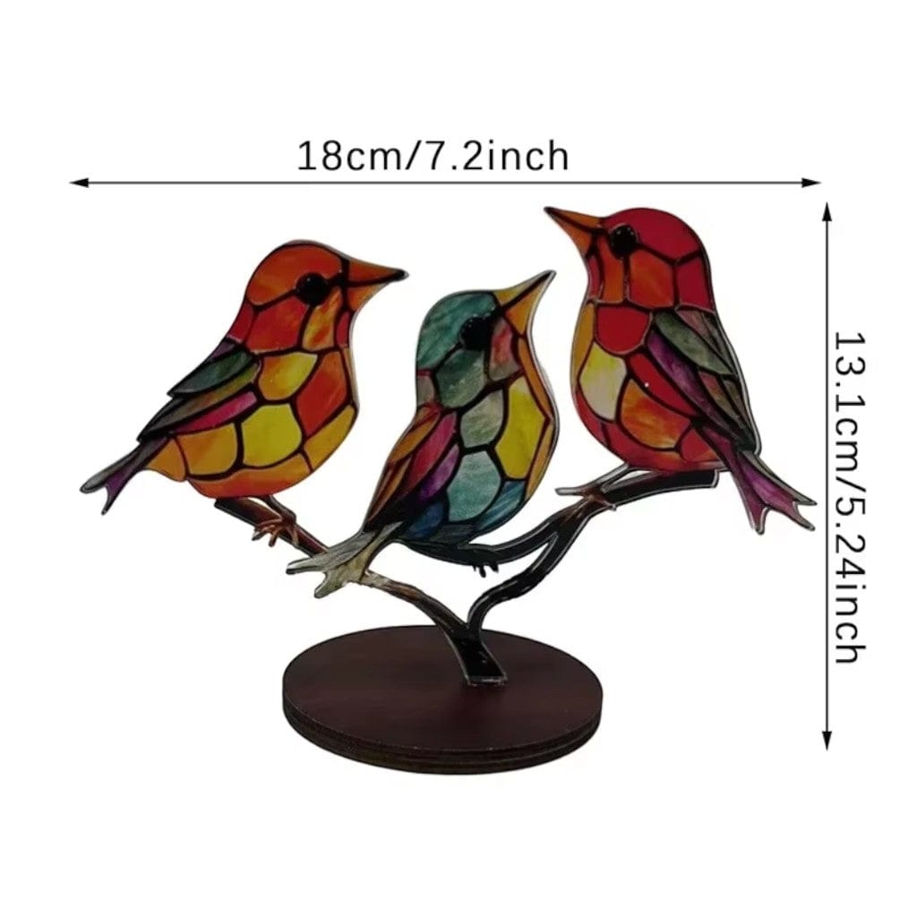 VitraBird Retro Colorful Bird Ornament Boldenn