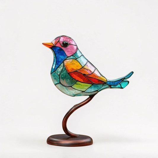 VitraBird Retro Colorful Bird Ornament Boldenn