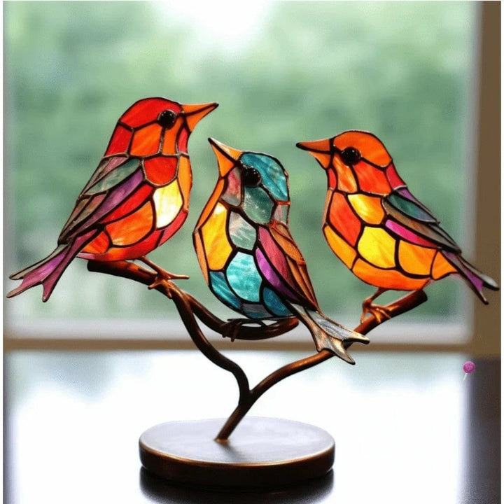 VitraBird Retro Colorful Bird Ornament Boldenn