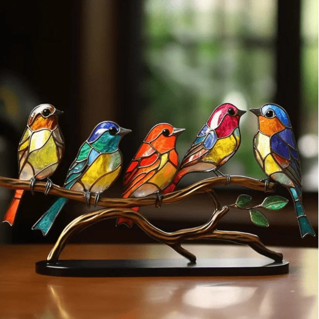 VitraBird Retro Colorful Bird Ornament Boldenn