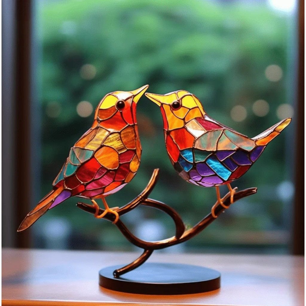 VitraBird Retro Colorful Bird Ornament Boldenn