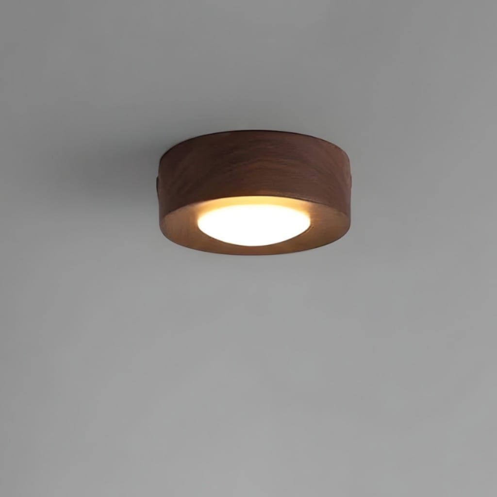 Walnut Wood Surface Mounted LED Light Boldenn