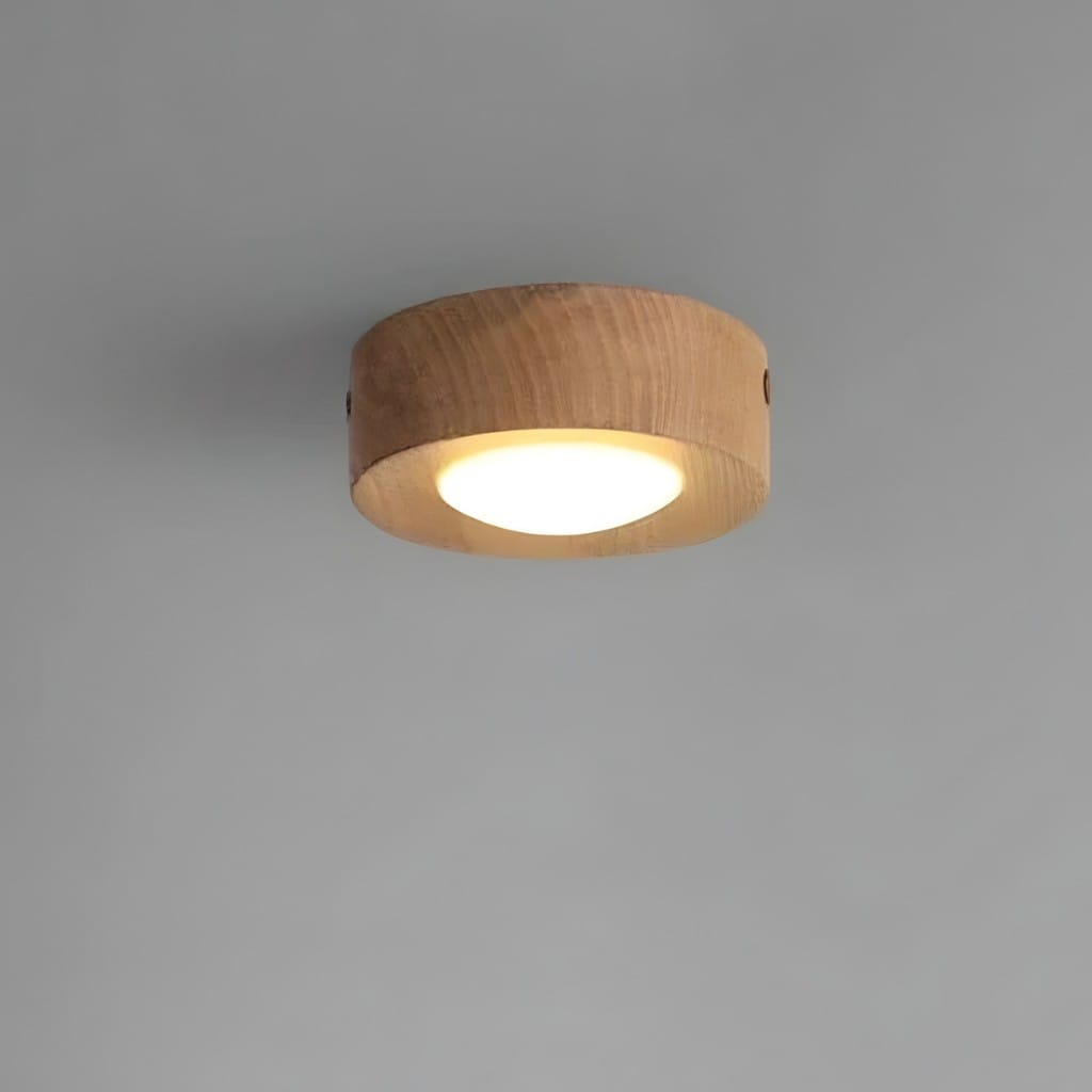Walnut Wood Surface Mounted LED Light Boldenn