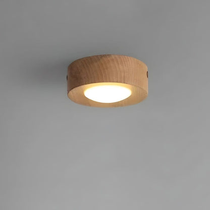Walnut Wood Surface Mounted LED Light Boldenn