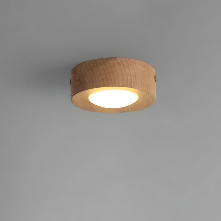 Walnut Wood Surface Mounted LED Light