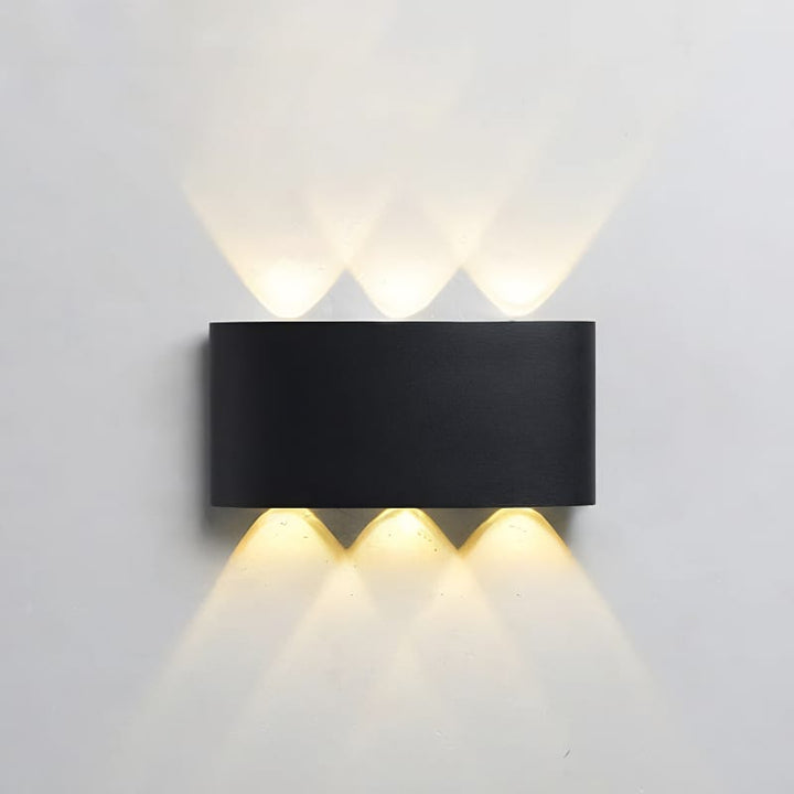 Black Waterproof Outdoor LED Wall Lamp