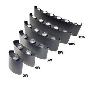 Black Waterproof Outdoor LED Wall Lamp