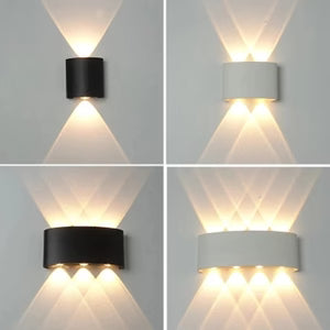Black Waterproof Outdoor LED Wall Lamp