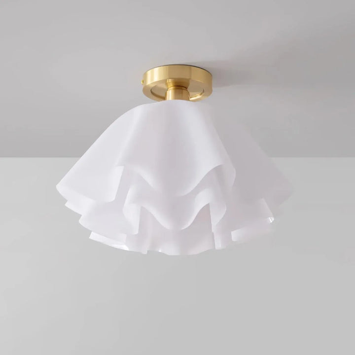 Wavy Flower Semi Flush Mounted Ceiling Light Boldenn