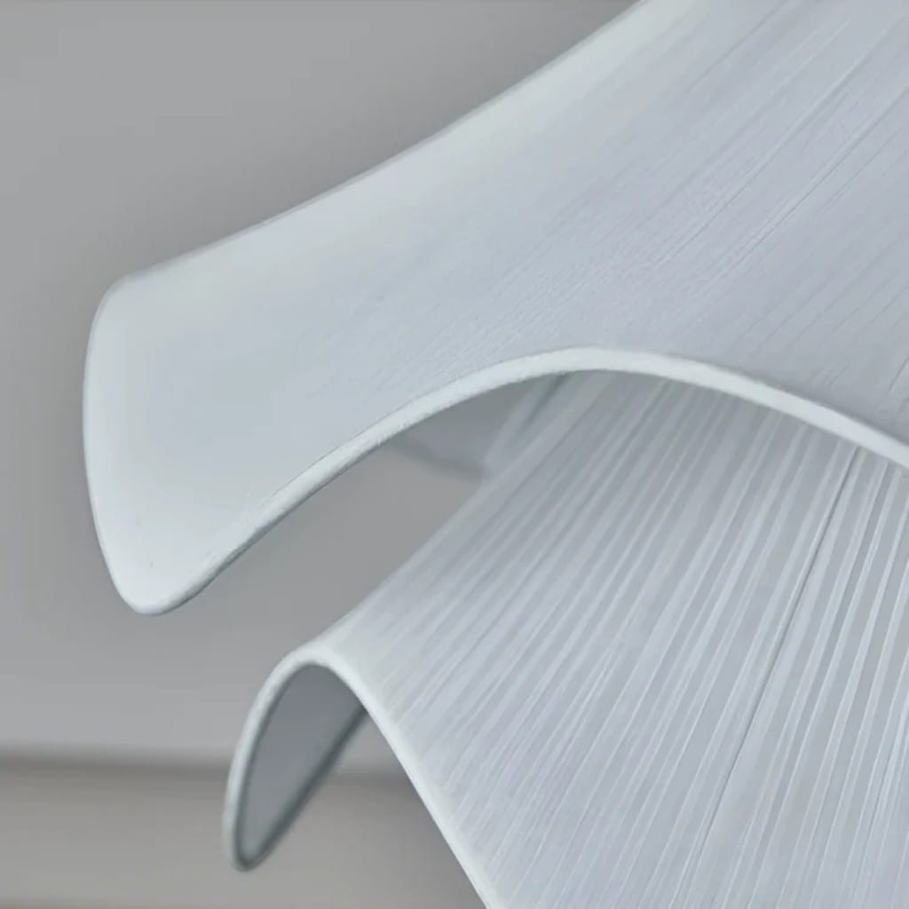 White Fabric Petal Pendant Light Boldenn