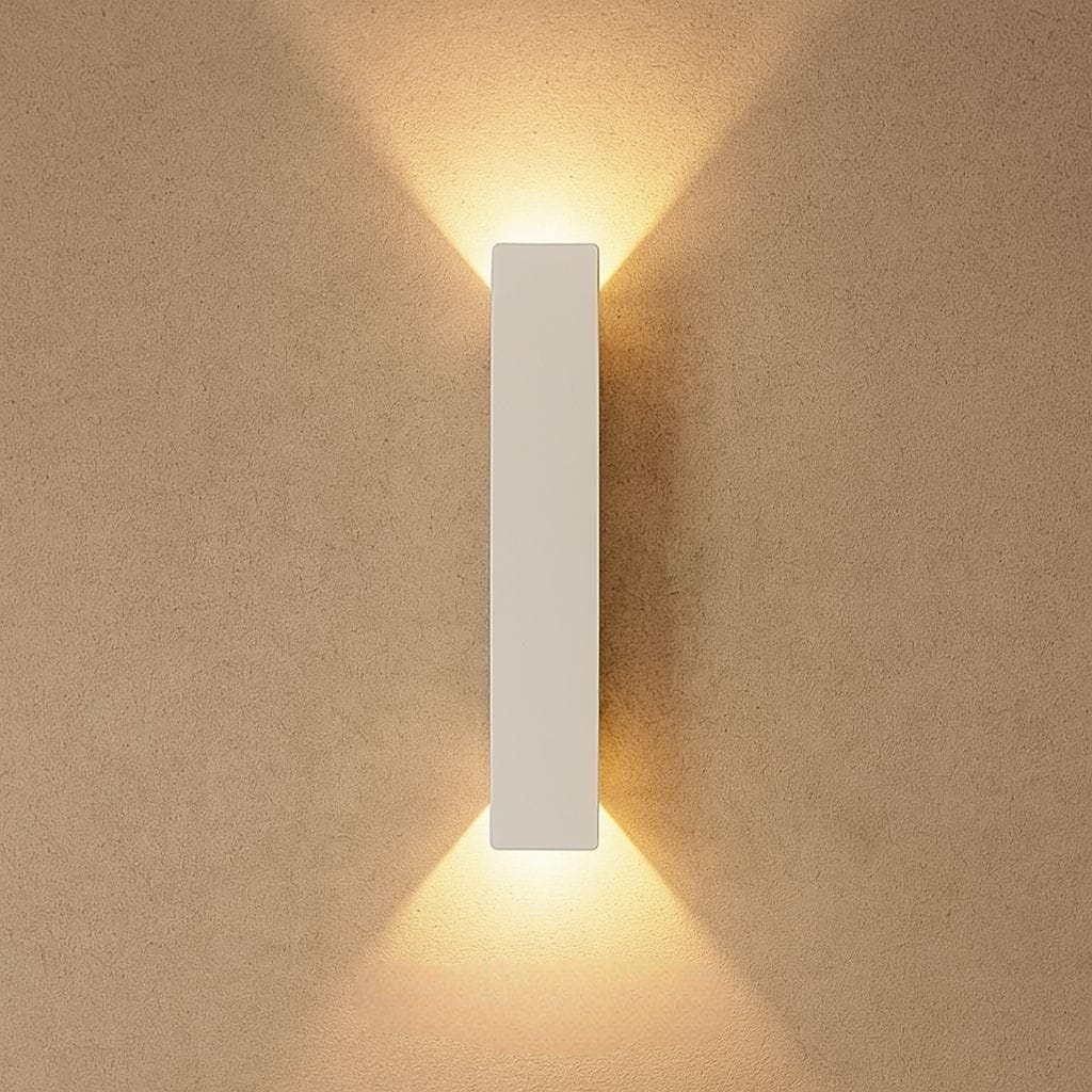 White Up Down LED Outdoor Wall Light with Weatherproof Protection Boldenn