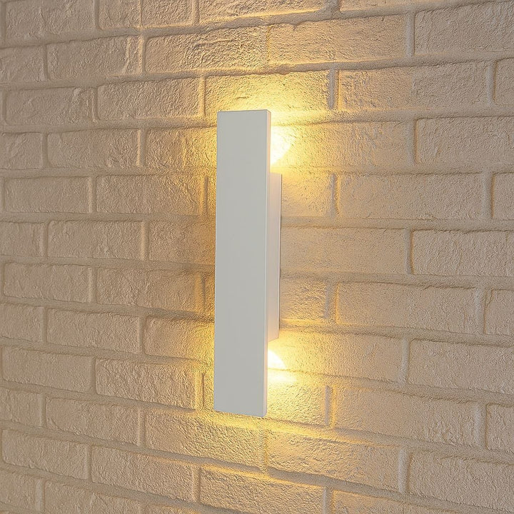 White Up Down LED Outdoor Wall Light with Weatherproof Protection Boldenn