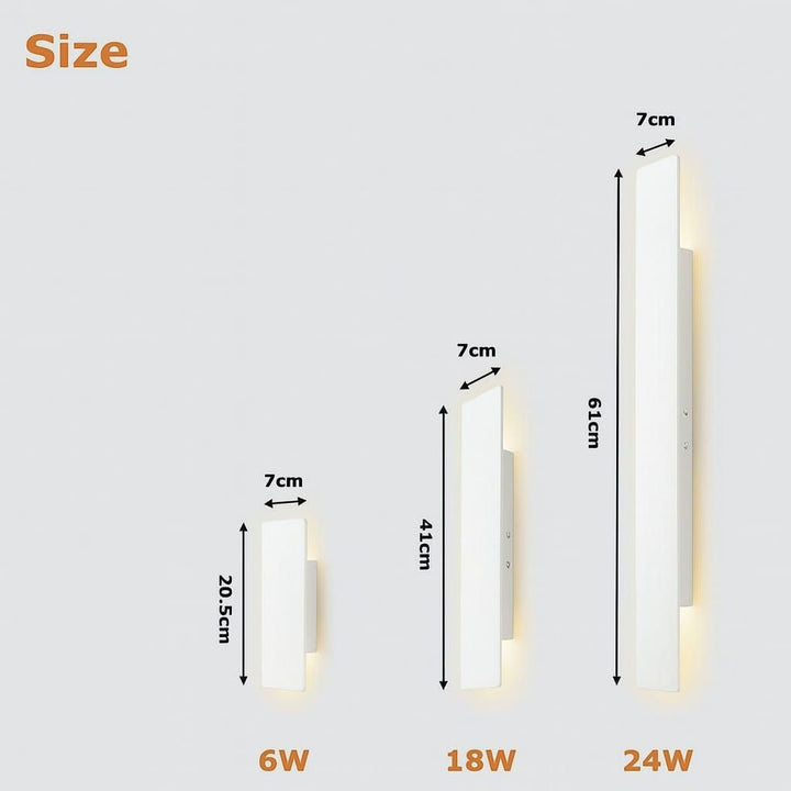 White Up Down LED Outdoor Wall Light with Weatherproof Protection