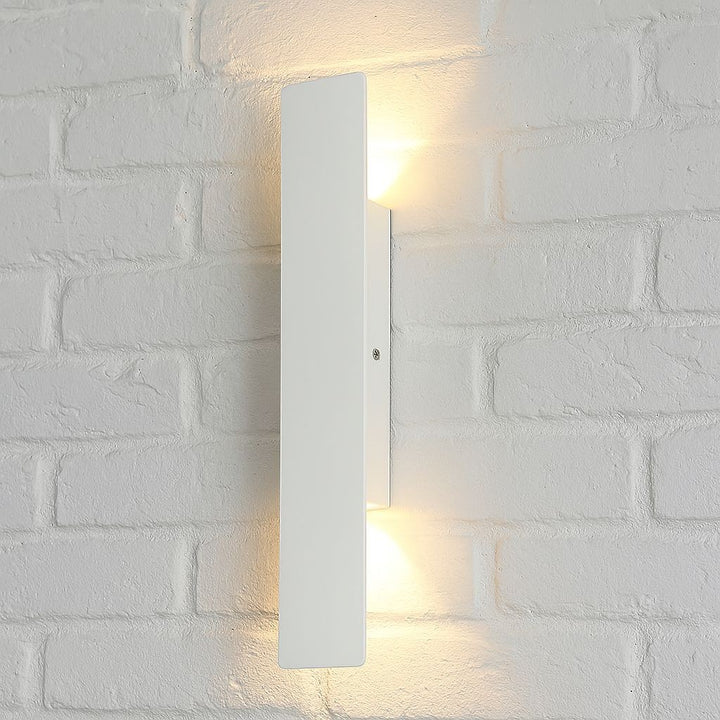 White Up Down LED Outdoor Wall Light with Weatherproof Protection