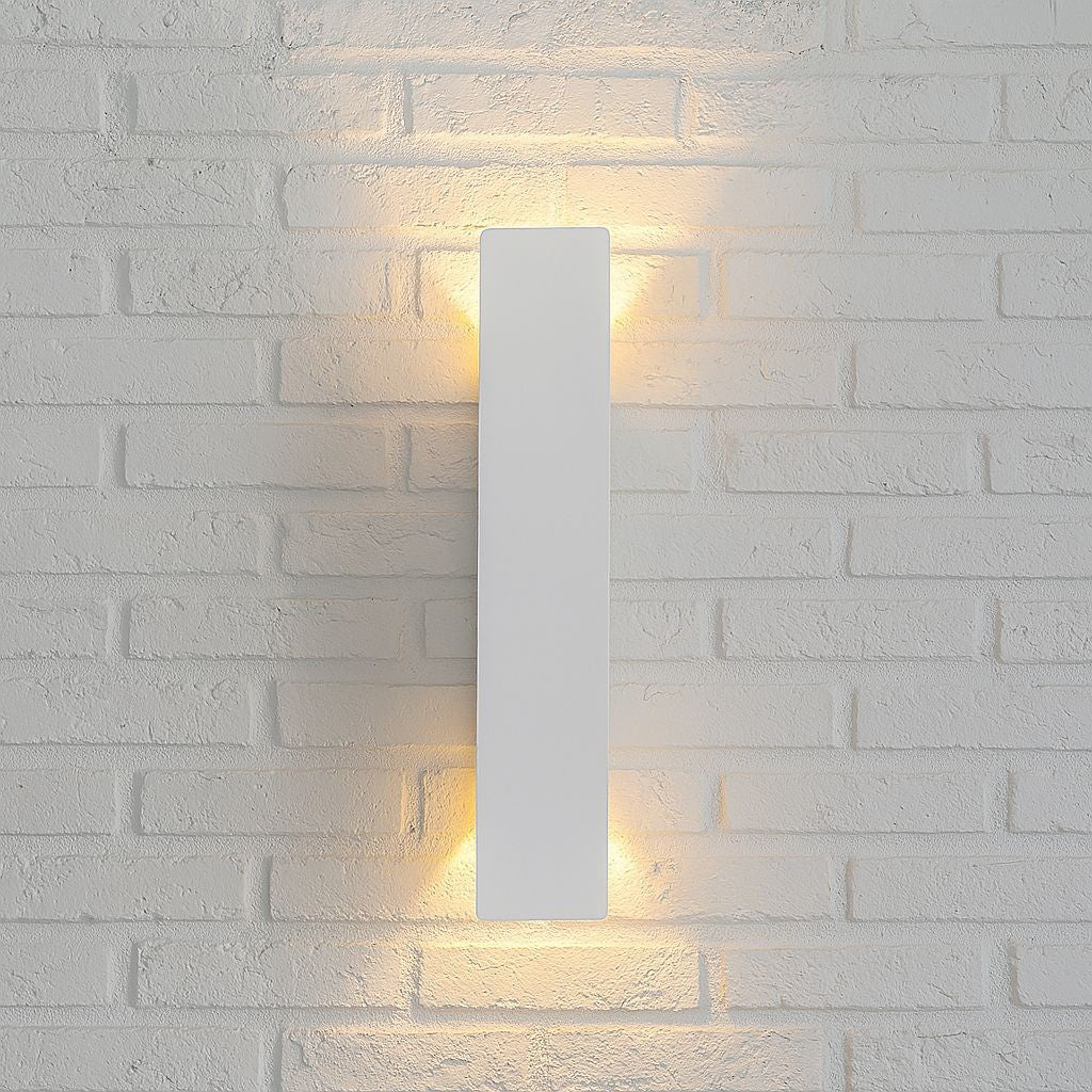 White Up Down LED Outdoor Wall Light with Weatherproof Protection