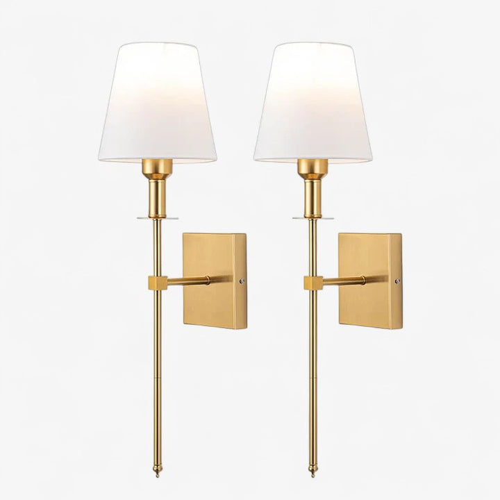 Wireless Rechargeable Wall Sconce - 2 Pack Set