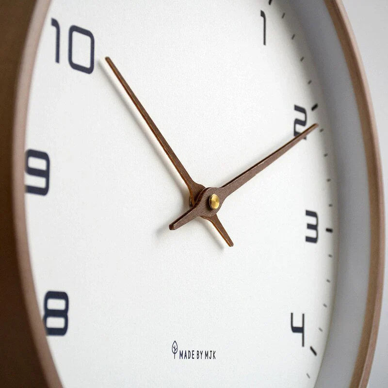 Minimalist Nordic Wooden Wall Clock