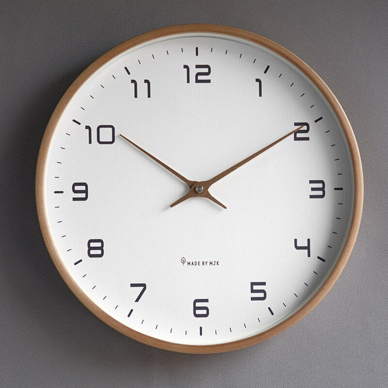 Minimalist Nordic Wooden Wall Clock
