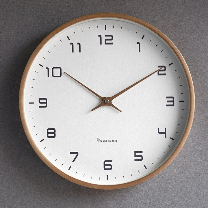Minimalist Nordic Wooden Wall Clock